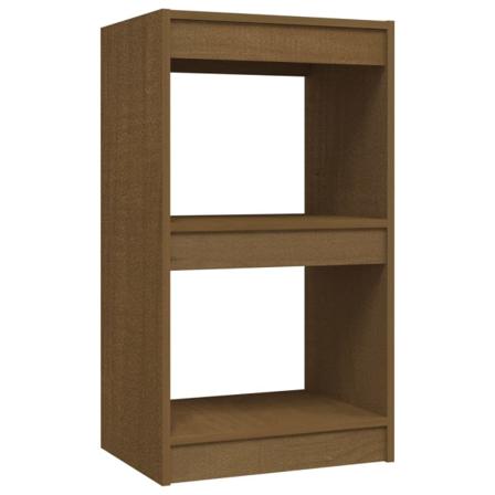 Vidaxl Bokhylla Honungsbrun 40x30x71,5 Cm Massiv Furu Brun