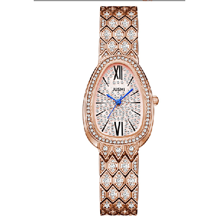 Kvinnors isbelagda klocka Bling Full Diamonds Rhinestones Armbandsur Enkel Kvarts Analog Klänning Klocka för Xmas