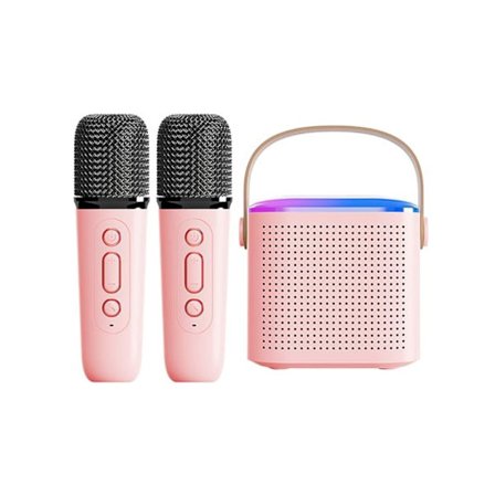 Mini Karaoke-maskin för barn, portabel Bluetooth-högtalare, karaoke-maskin för barn med trådlös mikrofon för pojkar och flickor, födelsedagsfest 
