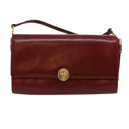 Gucci Vintage, Pre-owned Leather Shoulder Bag Rood, Dames, Maat:ONE Size