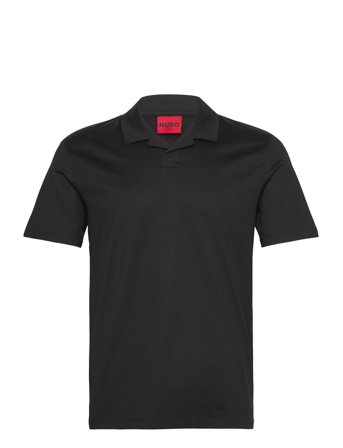 Dimerspolo Tops Polos Short-sleeved Black HUGO