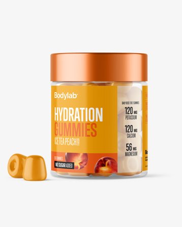 Bodylab Hydration Gummies - 90 stk - Ice Tea Peach