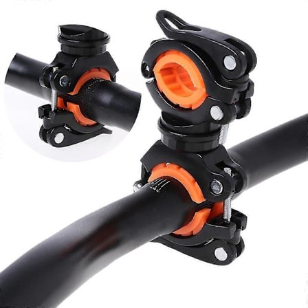 Cykellampa Roterande Dubbelhållare Framlampa Pump Styre