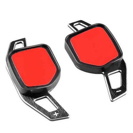 Ratstyre Gearskifter Biltilbehør Aluminium Forlængelser Til A1 A3. (sort+rød)(2stk)