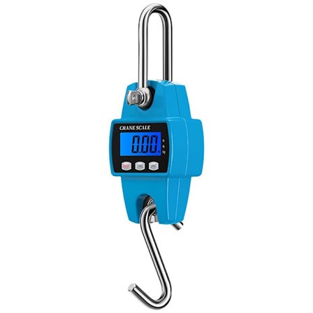 300 kg/50 g elektronisk kranvekt digital hengende vekt mini løftevekt industriell elektronisk krokvekt for bagasje fiskeoppdrett jakt, blå[GKS]