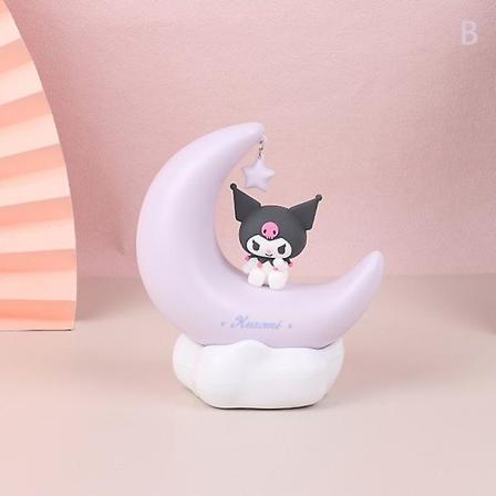 Moon Led Lys Anime Kuromi Cinnamonroll Ornament Natlys [DB] B
