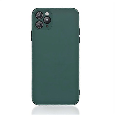 Silikonskal Kompatibelt med iPhone 11 skal (Midnattsgrön) - Upphöjd kant (Skärm- & kameraskydd), 3-lagers struktur