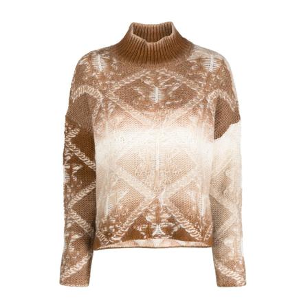 Dondup Turtlenecks Brun, Dame Rullekraver