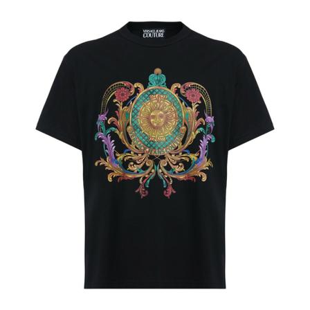 Versace Jeans Couture - T-shirts - Svart - Herr - Storlek: Xl, Herr, Storlek: XL