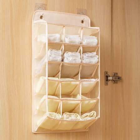 Hengende Organizer Bag Undertøy Oppbevaringsveske BEIGE FOR SOKKER