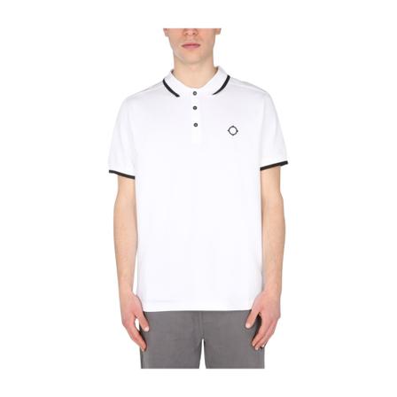 Ma.strum, Regular FIT Polo Shirt Biały, Mężczyzna, Rozmiar: M