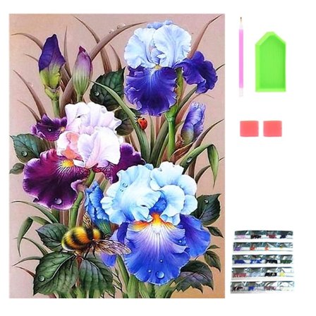 DIY Diamantmaleri Kit til Voksne, Mal efter Nummer for