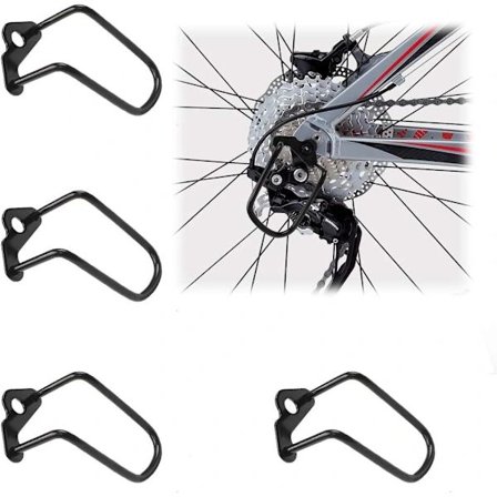 Cykel gearbeskytter bagpå 4 stk. stål jern cykel gearbeskytter stativ, A