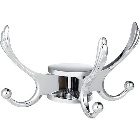 Kraftig Svängbar Krok för Rockar, Utrymmesbesparande Handdukskrok, Väggmonterad Trippel Svängarm för Husbil Badrum Kök Garage, Polerad Krom