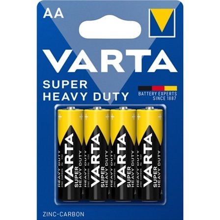 Varta R6/AA (Mignon) (2006) batteri, 4 stk. blister Zink- carbon batteri, 1,5 V