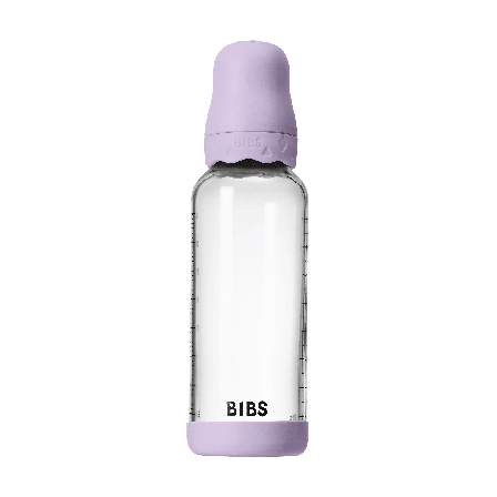 BIBS Tåteflaske i glass, Violet sky, 240 ml