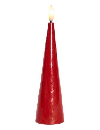 Sirius Home Sille Lacquer, Coneshape - Red - H:17CM