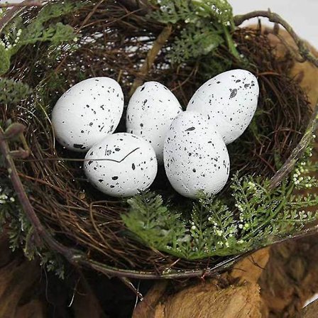 Håndlavet Kunstigt Fuglerede, Med Fugleæg Dekorativt Rede, Realistisk Effekt Til Fotografering Rekvisitter Hjemme Dekoration