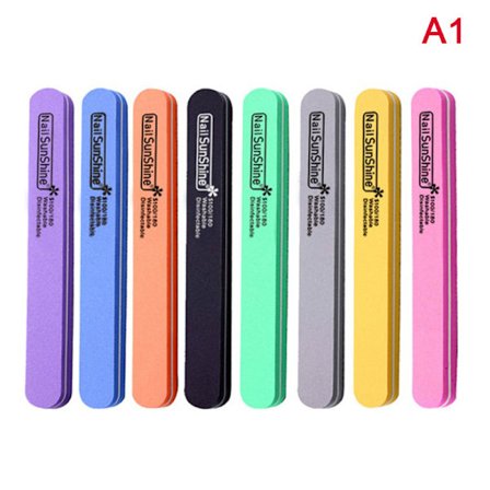 10 stk sett Vaskbar slipesvamp neglefil