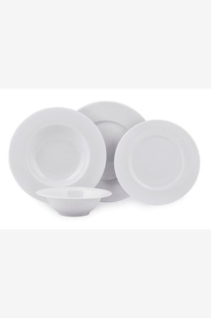 Hermia - Ruokailusetti (24 kpl) Adele - Valkoinen - Astiastot - - Homeroom