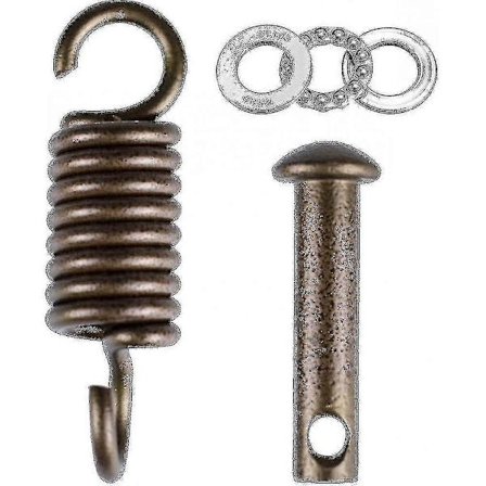 Komplet ophængningssæt til hængestol - Fjeder, stift og dyvel til æggehængestol - 227 kg hængestolsophængningssæt Zro-av