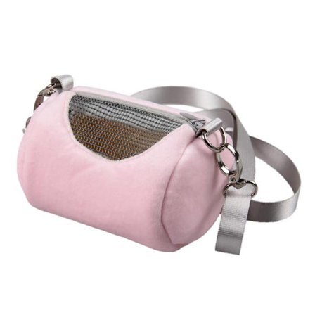 Resväska för små husdjur Hamsterbur Bärbar Andningsbar Axelrem Utomhus