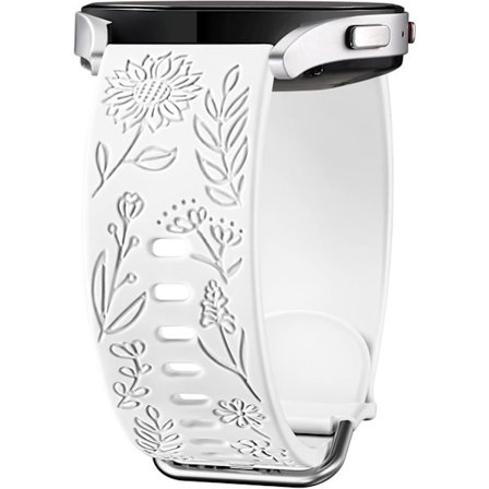 Auringonkukka Kaiverrettu Hihna Yhteensopiva Samsung Galaxy Watch 7 6 5 4 40mm 44mm Naisten Kanssa, 20mm Pehmeä Silikoni Ranneke Galaxy Watch 