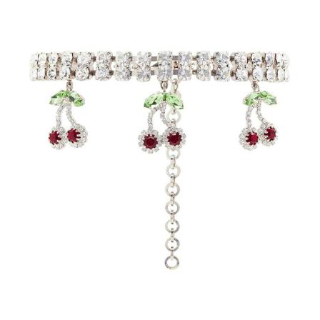 Alessandra Rich, Necklace Grijs, Dames, Maat:ONE Size