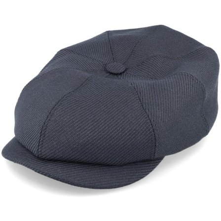 Stetson - Grå flatcap Keps - Hatteras Wool Twill Charcoal Flat Cap @ Hatstore