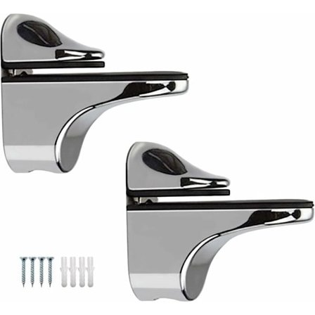 2-delad justerbar glashyllekonsol, stöd för 3-20 mm tjocka W