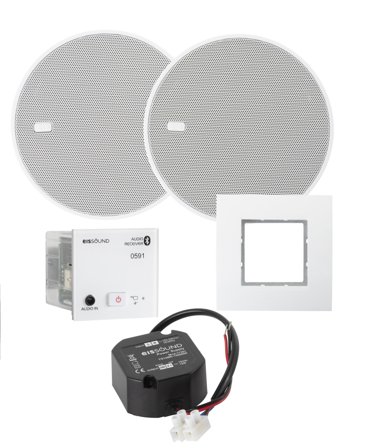 KBsound EIS In-Wall BT Audio Rec 5" Hvit