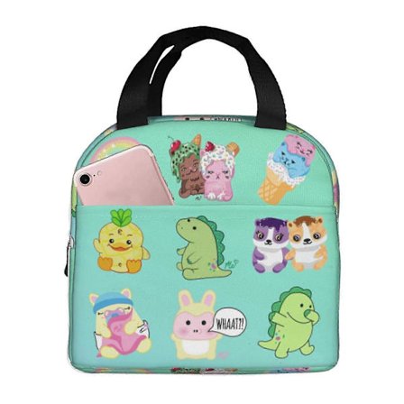 x5 Moriah Elizabeth Lunchväska för pojke flicka, isolerad lunchlåda återanvändbar termisk kylväska matlåda för picknick skola resa bbdf5