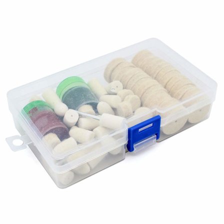 Villahuopakiillotussarja, 76 kpl kiillotuslaikkoja hiomapää kiillotuspyörä pyöriville työkaluille