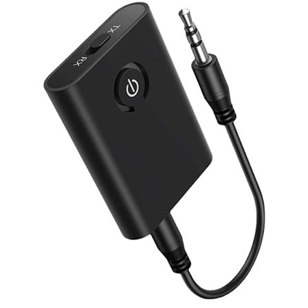 Bluetooth 5.0 Bluetooth-sändare/mottagare 2-i-1 3,5 mm Dator TV