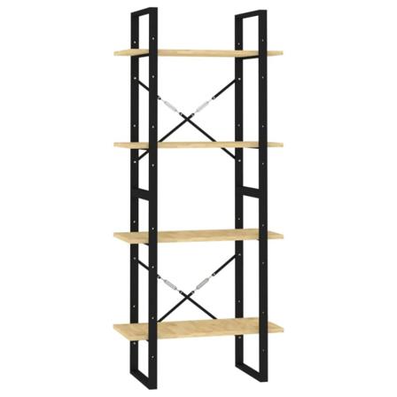 Vidaxl Bokhylla 4 Hyllplan 60x30x140 Cm Massiv Furu Brun
