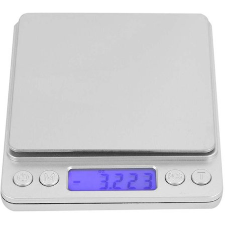 Digital køkkenvægt, rustfrit stål, høj præcision, 500g/0,1g, med LCD-display til mad, frugt, vejning, madlavningsredskaber til hjemmet