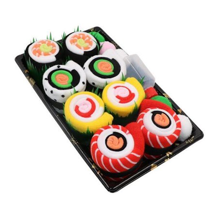 Herr Dam Sushi Strumpor Box Lax Gurka Maki