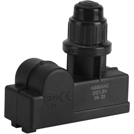 Piezoelektrisk tändare, DC1.5V batteridriven tändare BBQ gasgrill gnistgenerator 2 uttag universell tändare svart