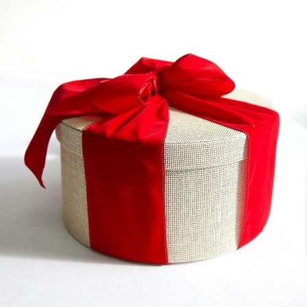 Rød fløyelsbånd med ståltrådkant 100mm X 10m Julegaveinnpakning & Dekor-Yvan