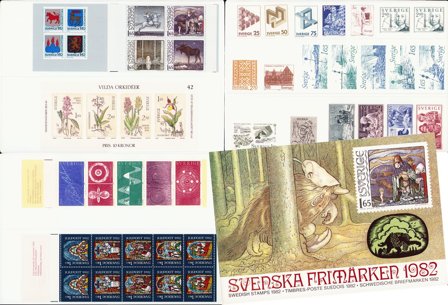 Sverige - Årsmappe 1982 - Postfrisk