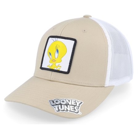 Looney Tunes - Beis trucker Gorra - Tweety Beige/White Trucker @ Hatstore