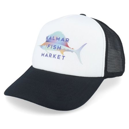 Iconic - Svart trucker Keps - Kalmar Fish Market Foam Black/White Vintage Trucker @ Hatstore