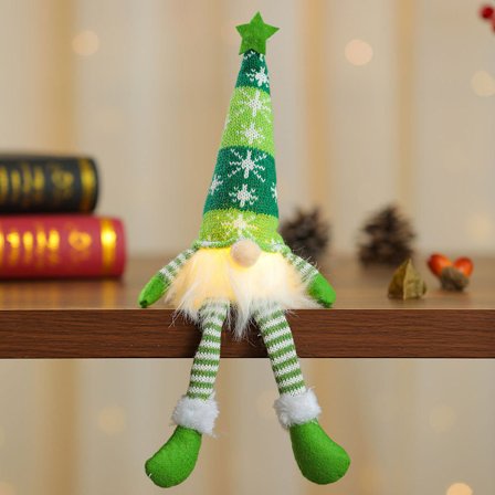 Juldekorationer, 3 st jultomtar Elf Hemarbetsbord med långa hängande ben, semesterfyllda dockgåvor till barn