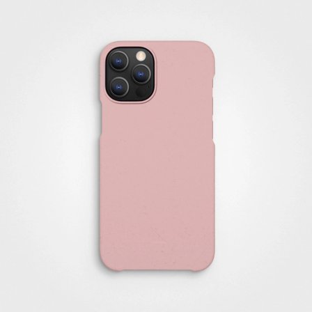 Plastfritt Mobilskal I Dammig Rosa, Tillverkat Av Växter, iPhone 12 12 Pro