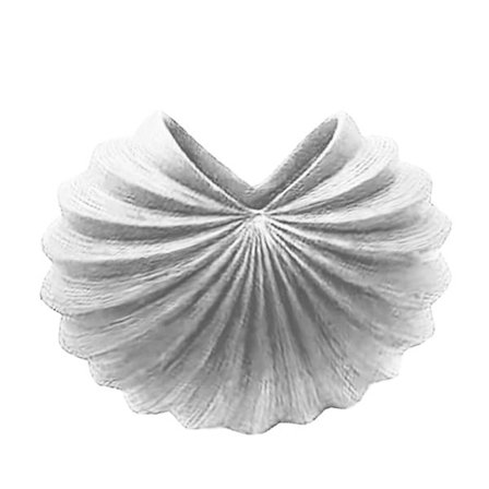 Hvid mat polyresin vase, 9,5x9,5x25,2 cm