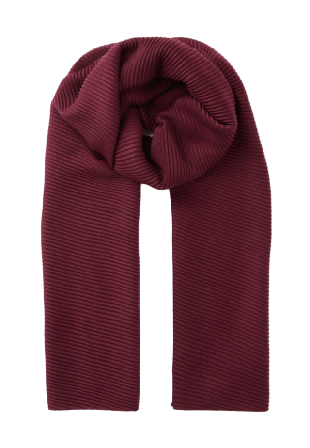 Wera Plisserad scarf CARA Halsdukar & scarves Röd ONESIZE