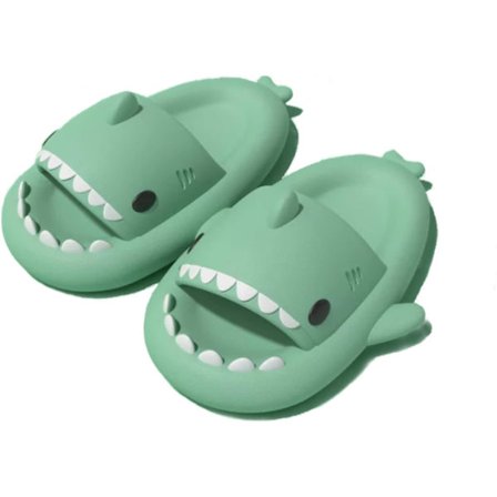Shark Haj Tofflor, Lämplig för vuxna och barn Söt Tjock Sula Hajar Halkfria Tofflor Inomhus Duschtofflor Sandaler Shark Slippers