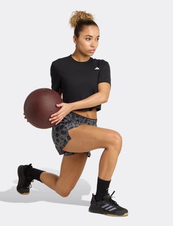 adidas Performance We Wvn Shrt Aop - Grey - M