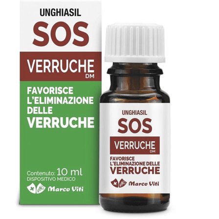 Unghiasil Sos Verruche Flacone Con Pennellino 10ml