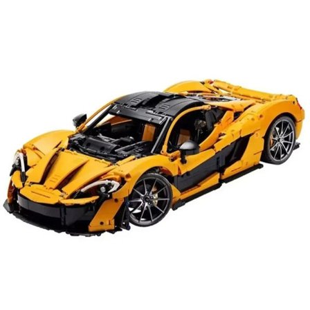 3893 deler Bil Byggeklosser Gul Sportsbil Montering Klosse Modell